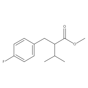 Methyl 2-(4-fluorobenzyl)-3-methylbutanoate结构式