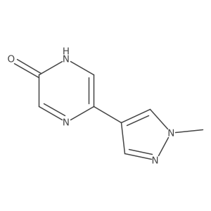 5-(1-Methyl-1H-pyrazol-4-yl)-1,2-dihydropyrazin-2-one结构式