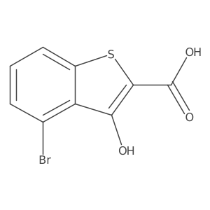 4-Bromo-3-hydroxybenzo[b]thiophene-2-carboxylic acid结构式