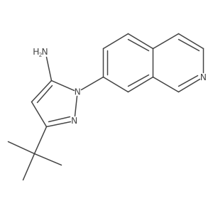 3-(tert-butyl)-1-(isoquinolin-7-yl)-1H-pyrazol-5-amine Structure