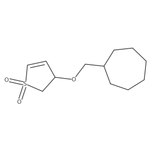 3-(Cycloheptylmethoxy)-2,3-dihydro-1lambda6-thiophene-1,1-dione结构式