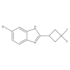 6-bromo-2-(3,3-difluorocyclobutyl)-1H-1,3-benzodiazole Structure