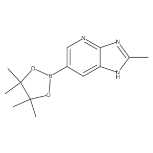 2-Methyl-6-(tetramethyl-1,3,2-dioxaborolan-2-yl)-1H-imidazo[4,5-b]pyridine Structure