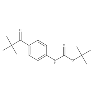 tert-butyl N-[4-(2,2-dimethylpropanoyl)phenyl]carbamate结构式