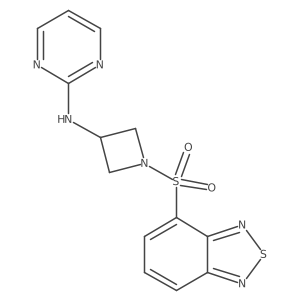 N-(1-(benzo[c][1,2,5]thiadiazol-4-ylsulfonyl)azetidin-3-yl)pyrimidin-2-amine结构式