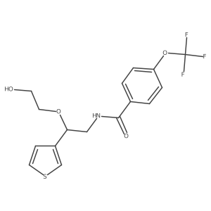 N-(2-(2-hydroxyethoxy)-2-(thiophen-3-yl)ethyl)-4-(trifluoromethoxy)benzamide Structure