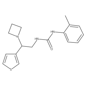 1-(2-(Azetidin-1-yl)-2-(thiophen-3-yl)ethyl)-3-(o-tolyl)urea Structure