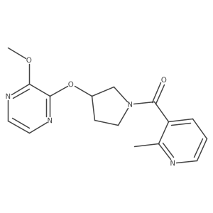 (3-((3-Methoxypyrazin-2-yl)oxy)pyrrolidin-1-yl)(2-methylpyridin-3-yl)methanone Structure
