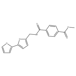 Methyl 4-(([2,2'-bifuran]-5-ylmethyl)carbamoyl)benzoate Structure