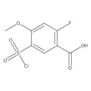 5-(Chlorosulfonyl)-2-fluoro-4-methoxybenzoic acid Structure