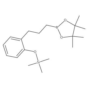 4,4,5,5-Tetramethyl-2-[3-(2-trimethylsiloxyphenyl)propyl]-1,3,2-dioxaborolane Structure