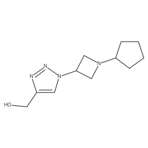 (1-(1-cyclopentylazetidin-3-yl)-1H-1,2,3-triazol-4-yl)methanol Structure