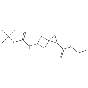C(C)(C)(C)OC(NC1CC2(CC2C(=O)Occ)C1)=O结构式