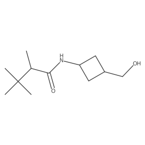 2,3,3-trimethyl-N-[(1r,3r)-3-(hydroxymethyl)cyclobutyl]butanamide结构式