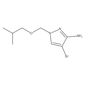 4-bromo-1-[(2-methylpropoxy)methyl]-1H-pyrazol-3-amine Structure