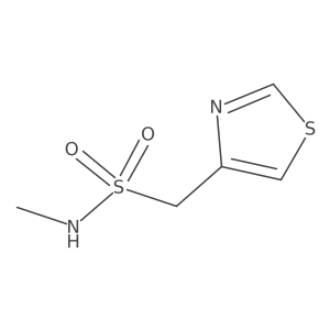 N-methyl-1-(1,3-thiazol-4-yl)methanesulfonamide结构式