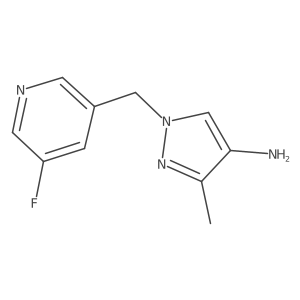 1-[(5-fluoropyridin-3-yl)methyl]-3-methyl-1H-pyrazol-4-amine Structure