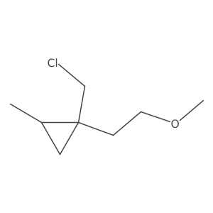 1-(Chloromethyl)-1-(2-methoxyethyl)-2-methylcyclopropane Structure