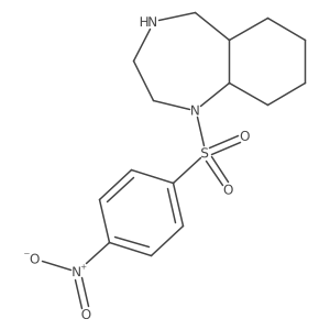 1-(4-nitrobenzenesulfonyl)-decahydro-1H-1,4-benzodiazepine结构式