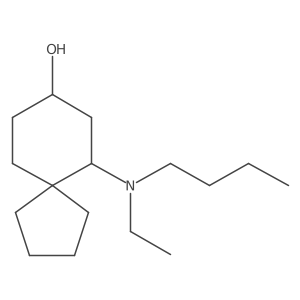 6-[Butyl(ethyl)amino]spiro[4.5]decan-8-ol Structure