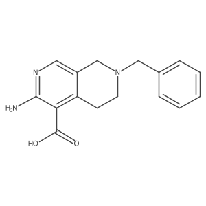 3-Amino-7-benzyl-5,6,7,8-tetrahydro-2,7-naphthyridine-4-carboxylic acid Structure
