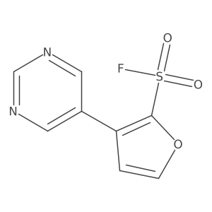 3-(Pyrimidin-5-yl)furan-2-sulfonyl fluoride Structure