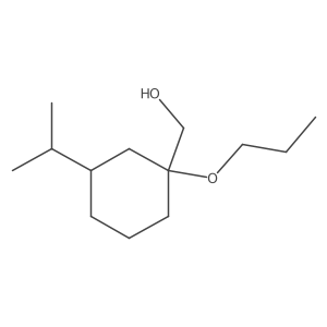 [3-(Propan-2-yl)-1-propoxycyclohexyl]methanol Structure