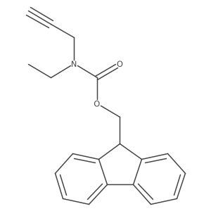 (9H-fluoren-9-yl)methyl N-ethyl-N-(prop-2-yn-1-yl)carbamate结构式