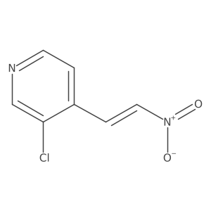 3-Chloro-4-(2-nitroethenyl)pyridine结构式