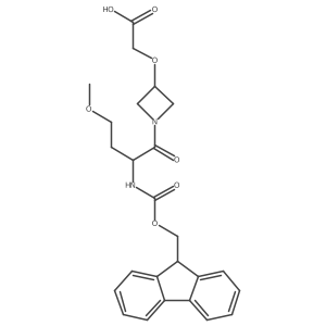 2-({1-[2-({[(9H-fluoren-9-yl)methoxy]carbonyl}amino)-4-methoxybutanoyl]azetidin-3-yl}oxy)acetic acid Structure
