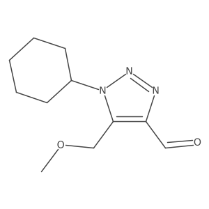 1-cyclohexyl-5-(methoxymethyl)-1H-1,2,3-triazole-4-carbaldehyde结构式
