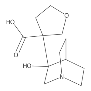 3-{3-Hydroxy-1-azabicyclo[2.2.2]octan-3-yl}oxolane-3-carboxylic acid Structure