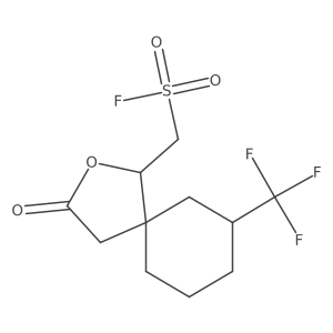 [3-Oxo-7-(trifluoromethyl)-2-oxaspiro[4.5]decan-1-yl]methanesulfonyl fluoride结构式