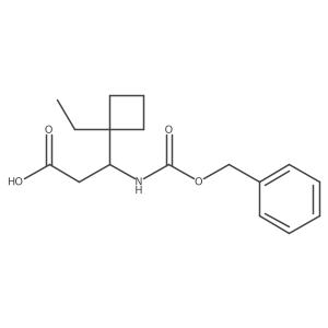 3-{[(Benzyloxy)carbonyl]amino}-3-(1-ethylcyclobutyl)propanoic acid Structure