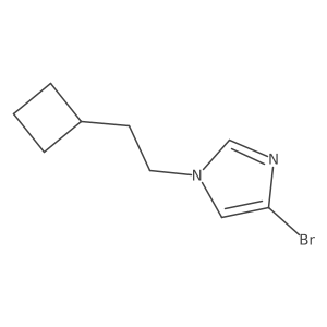 4-bromo-1-(2-cyclobutylethyl)-1H-imidazole Structure