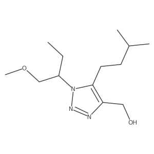 [1-(1-methoxybutan-2-yl)-5-(3-methylbutyl)-1H-1,2,3-triazol-4-yl]methanol Structure