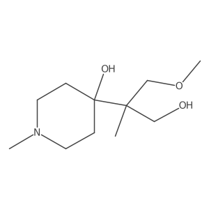 4-(1-Hydroxy-3-methoxy-2-methylpropan-2-yl)-1-methylpiperidin-4-ol Structure