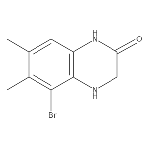 5-Bromo-3,4-dihydro-6,7-dimethyl-2(1H)-quinoxalinone Structure