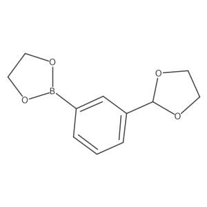 2-[3-(1,3-Dioxolan-2-yl)phenyl]-1,3,2-dioxaborolane Structure