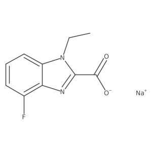 Sodium 1-ethyl-4-fluoro-1H-benzo[d]imidazole-2-carboxylate Structure