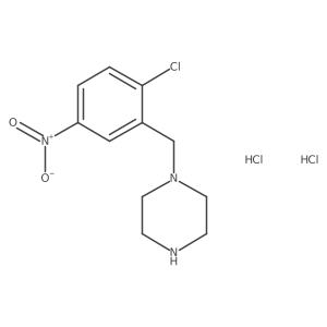 1-(2-Chloro-5-nitro-benzyl)-piperazine dihydrochloride Structure