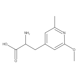 2-Amino-3-(2-methoxy-6-methylpyridin-4-yl)propanoic acid Structure