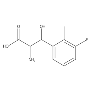2-Amino-3-(3-fluoro-2-methylphenyl)-3-hydroxypropanoic acid结构式