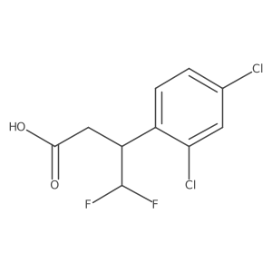 3-(2,4-Dichlorophenyl)-4,4-difluorobutanoic acid结构式