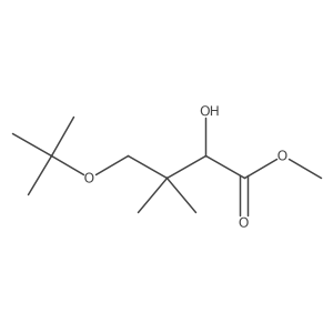 Methyl 4-(tert-butoxy)-2-hydroxy-3,3-dimethylbutanoate结构式