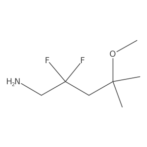 2,2-Difluoro-4-methoxy-4-methylpentan-1-amine Structure