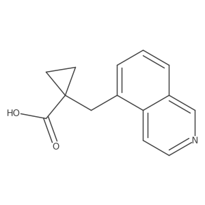 1-[(Isoquinolin-5-yl)methyl]cyclopropane-1-carboxylic acid Structure