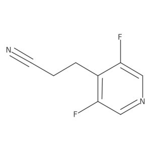 3-(3,5-Difluoropyridin-4-yl)propanenitrile结构式
