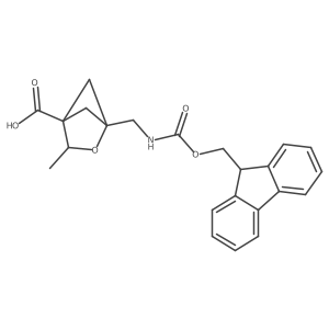 1-[({[(9H-fluoren-9-yl)methoxy]carbonyl}amino)methyl]-3-methyl-2-oxabicyclo[2.1.1]hexane-4-carboxylic acid结构式
