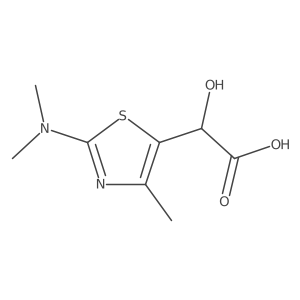 2-[2-(Dimethylamino)-4-methyl-1,3-thiazol-5-yl]-2-hydroxyacetic acid Structure